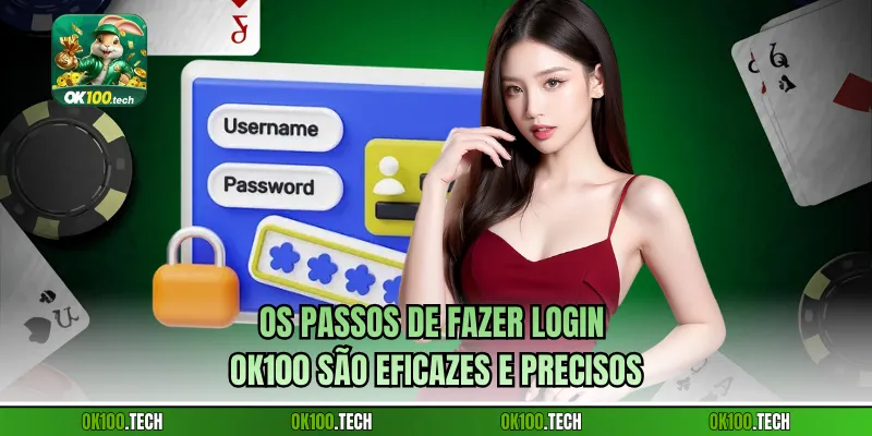 Os passos de Fazer login Ok100 são eficazes e precisos