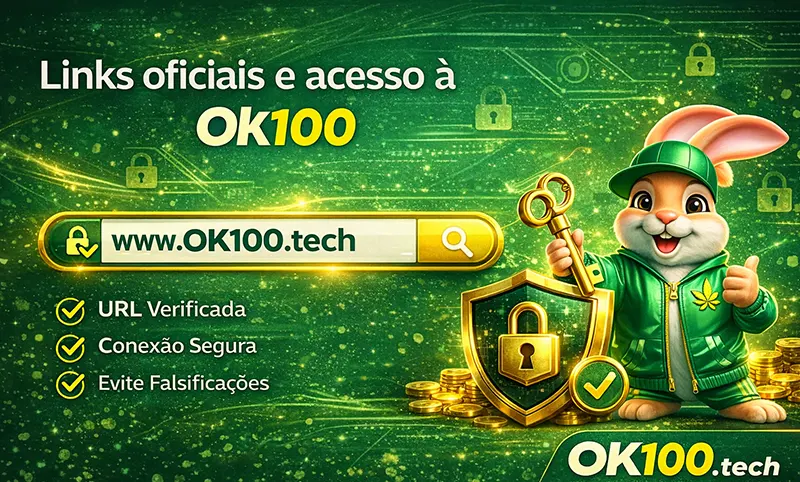 Links oficiais e acesso à Ok100
