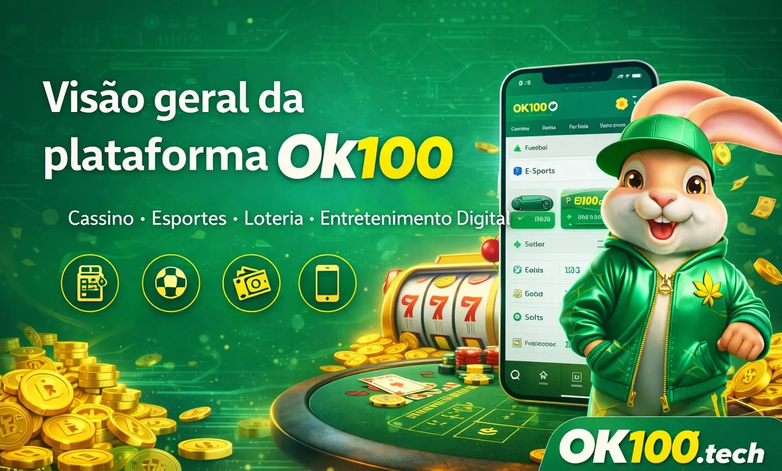 Visão geral da plataforma Ok100