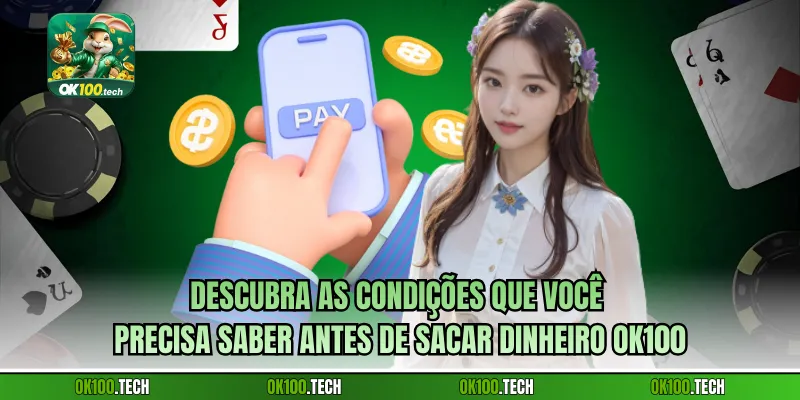 Descubra as condições que você precisa saber antes de Sacar dinheiro Ok100
